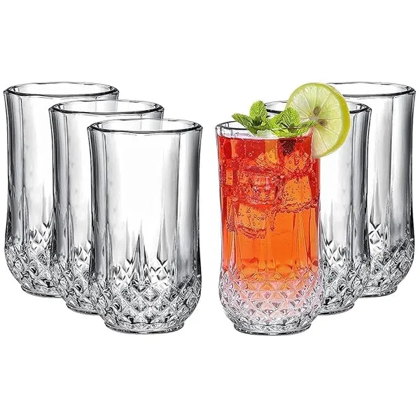 Transparent_Clear_300Ml_Diamond_Design_Glass_Set_Of_6_For_Juice_Water_Cocktails_And_Whiskey_Elegant_Drinking_Tumblers