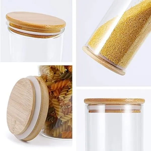 Transparent_Dakshayanii_Crystal_Clear_Round_Shaped_Air_Tight_Bamboo_Wooden_Jar_(1400_Ml)