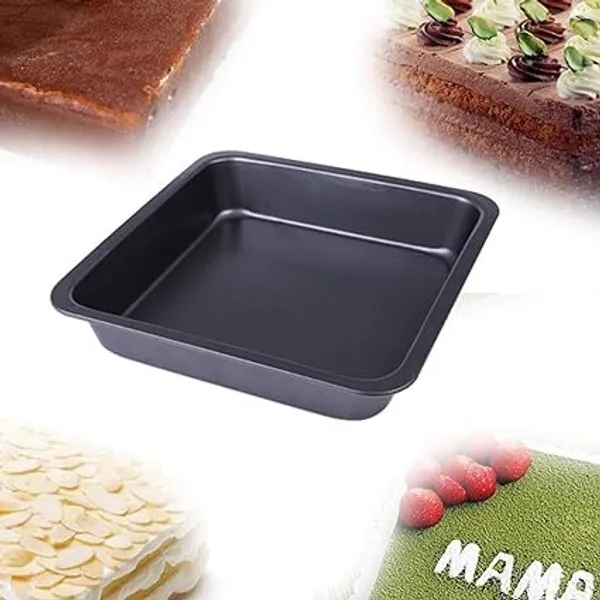 Black_Carbon_Steel_Square_Bakeware_Cake_Pan_Set_Black