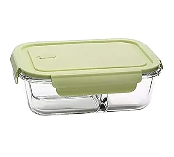 Transparent_Clear_Standard_Glass_Lunch_Box_Microwave_Oven_Safe_Food_Containers_Tiffin_1000_Ml_3_Partition/Compartment_Lunch_Box_T_With_Clamp_Plastic_Lid_Proof_Airtight_(Set_Of_1)