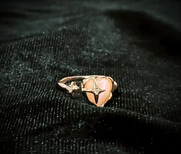 Golden_Celestial_Heart_Adjustable_Ring_For_Women