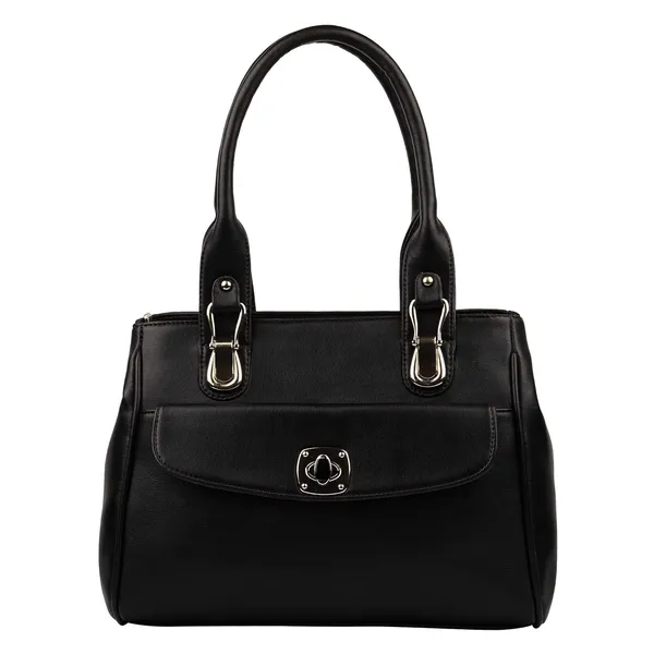 Black_Premium_Pu_Leather_Handbag_For_Women