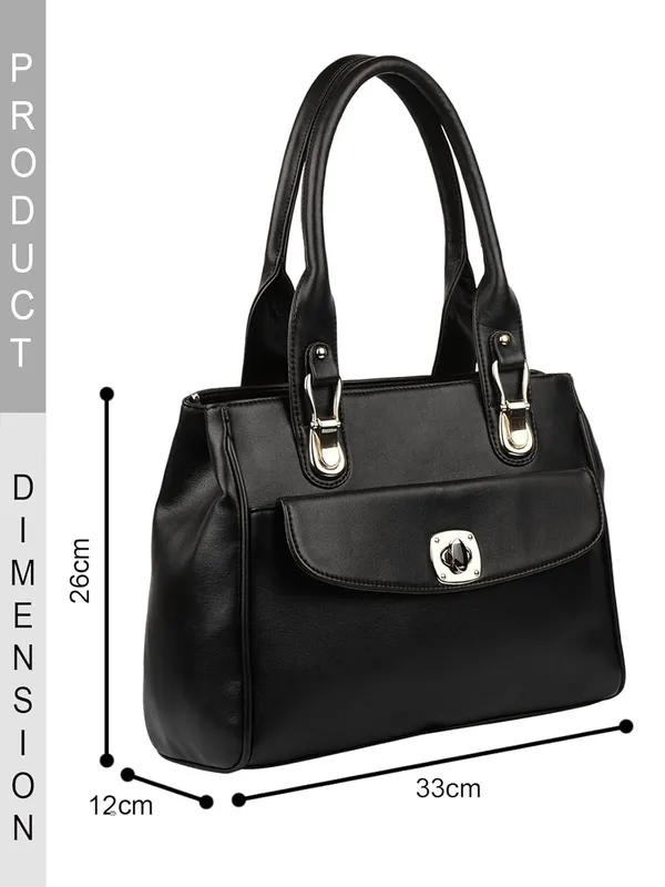 Black_Premium_Pu_Leather_Handbag_For_Women