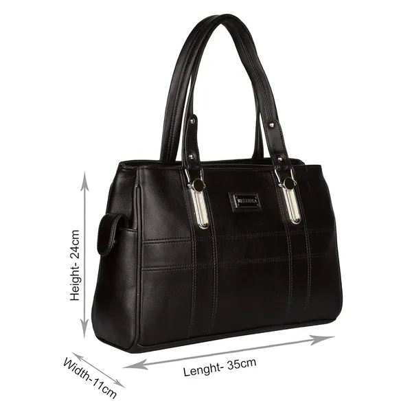 Black_Premium_Pu_Leather_Handbag_For_Women