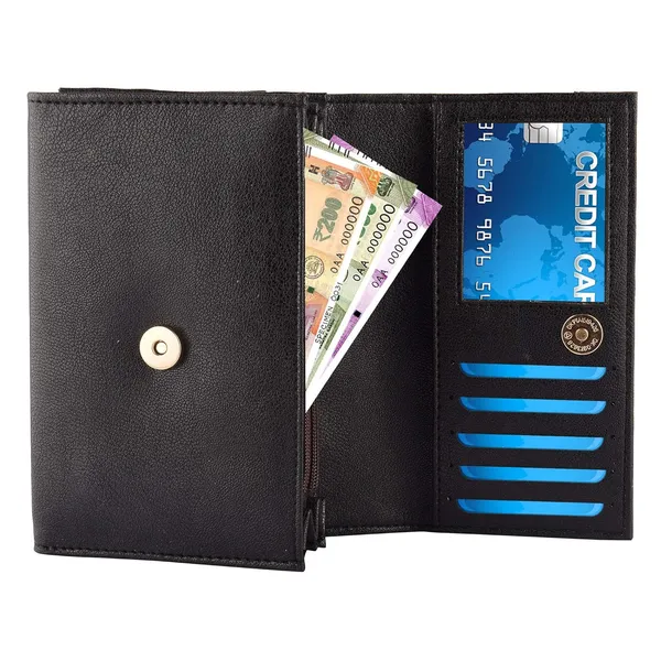 Black_Premium_Pu_Leather_Wallet_For_Women