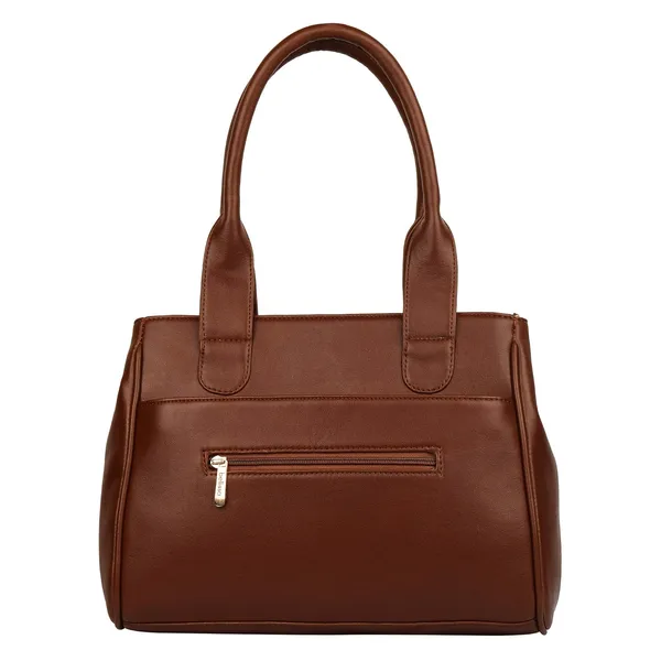 Tan_Premium_Pu_Leather_Handbag_For_Women