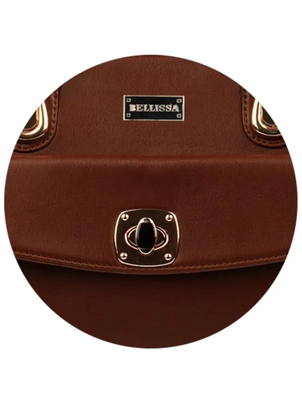 Tan_Premium_Pu_Leather_Handbag_For_Women