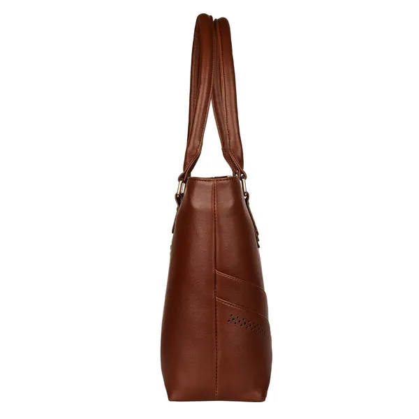 Tan_Premium_Pu_Leather_Tote_Bag_For_Women