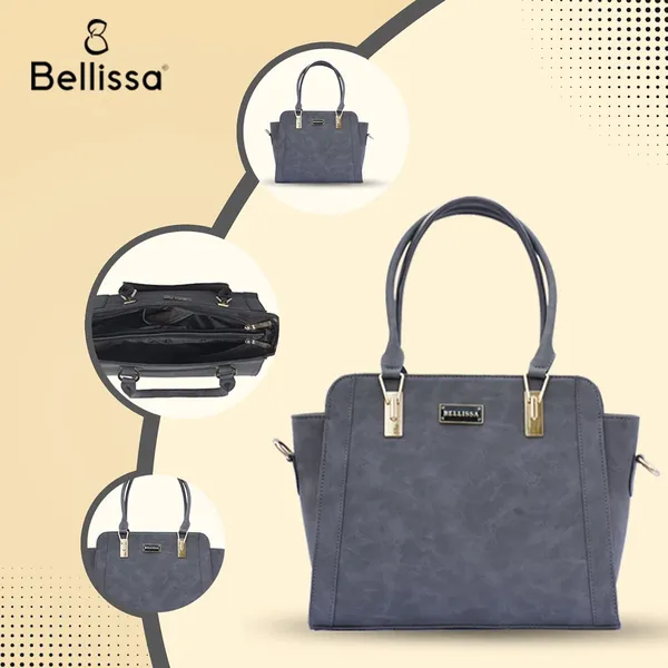 Grey_Premium_Pu_Leather_Handbag_For_Women