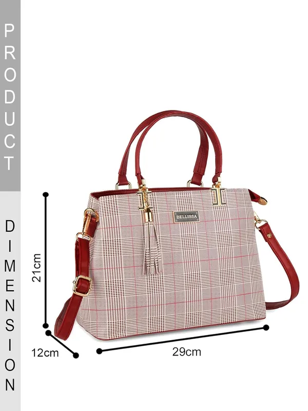 Maroon_Premium_Pu_Leather_Handbag_For_Women