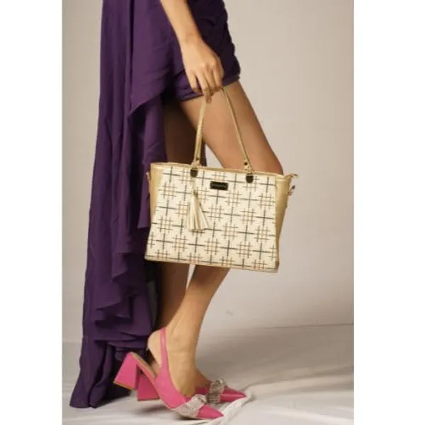 Gold_Premium_Pu_Leather_Handbag_For_Women