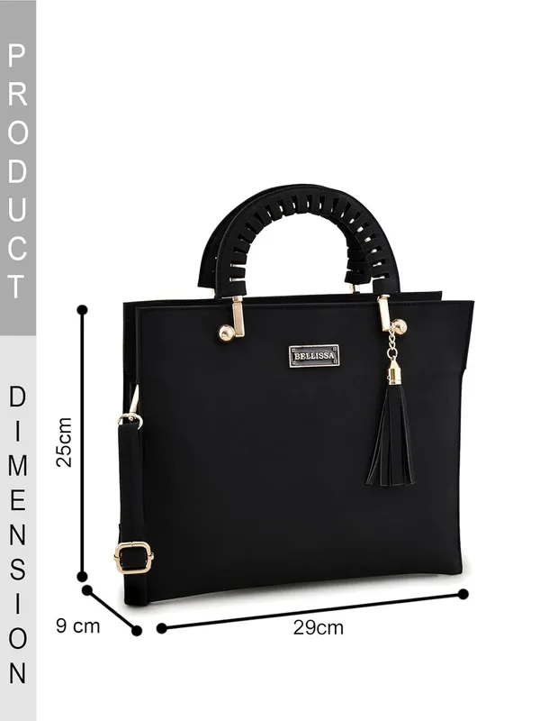 Black_Premium_Pu_Leather_Handbag_For_Women