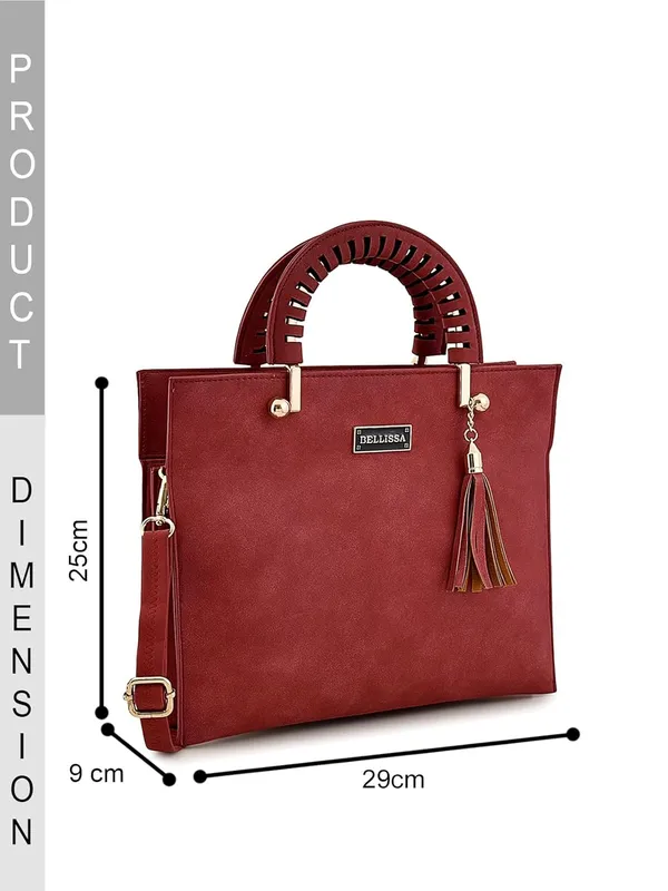 Red_Premium_Pu_Leather_Handbag_For_Women