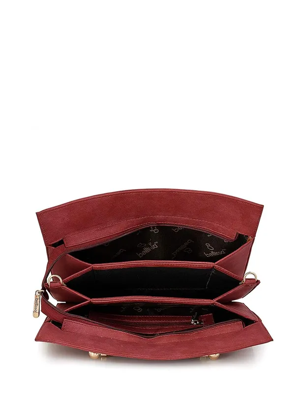 Red_Premium_Pu_Leather_Handbag_For_Women