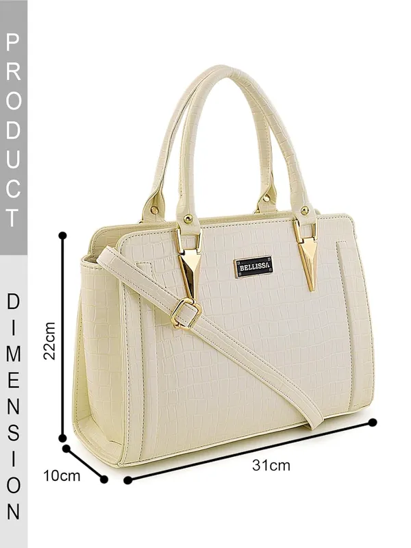 White_Premium_Pu_Leather_Handbag_For_Women