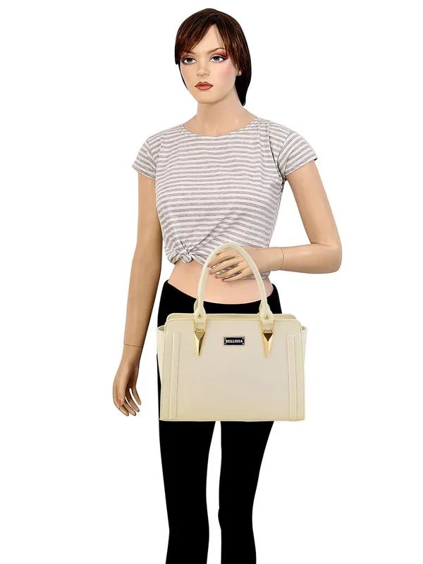 White_Premium_Pu_Leather_Handbag_For_Women