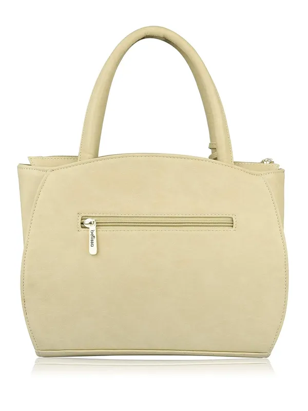 Cream_Premium_Pu_Leather_Handbag_For_Women