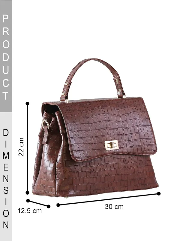 Tan_Premium_Pu_Leather_Shoulder_Bag_For_Women