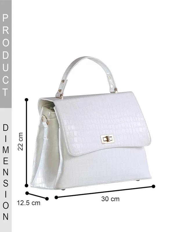 White_Premium_Pu_Leather_Shoulder_Bag_For_Women