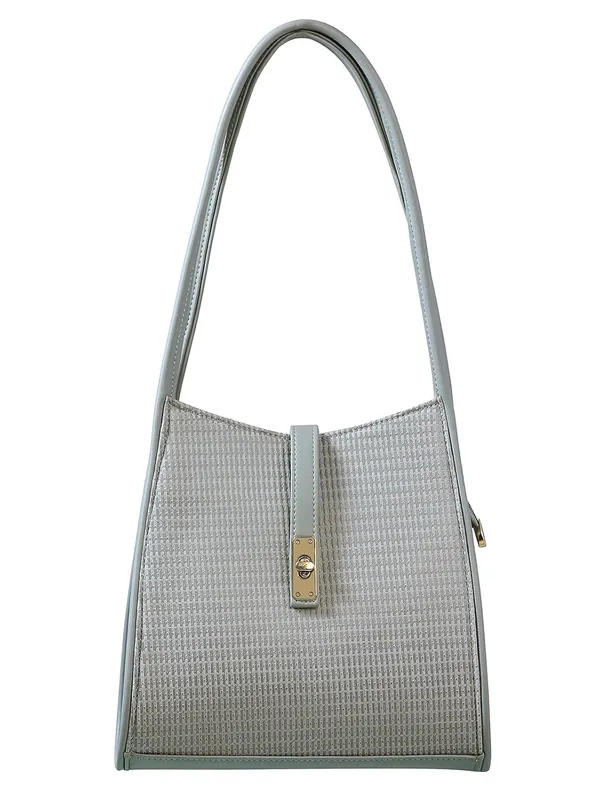 Grey_Premium_Pu_Leather_Shoulder_Bag_For_Women