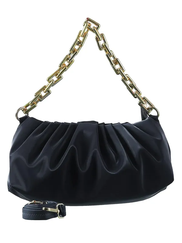 Black_Premium_Pu_Leather_Shoulder_Bag_For_Women