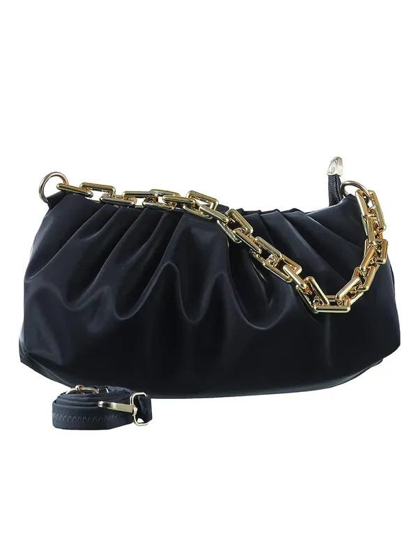 Black_Premium_Pu_Leather_Shoulder_Bag_For_Women