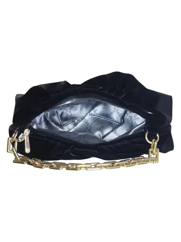 Black_Premium_Pu_Leather_Shoulder_Bag_For_Women