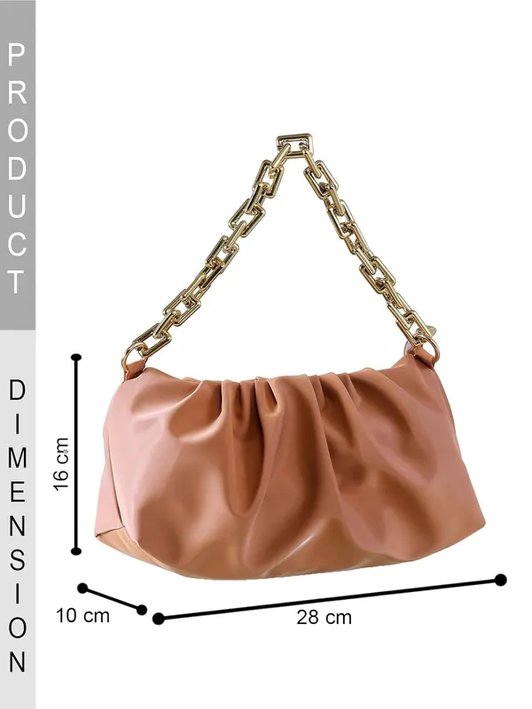 Nude_Premium_Pu_Leather_Shoulder_Bag_For_Women