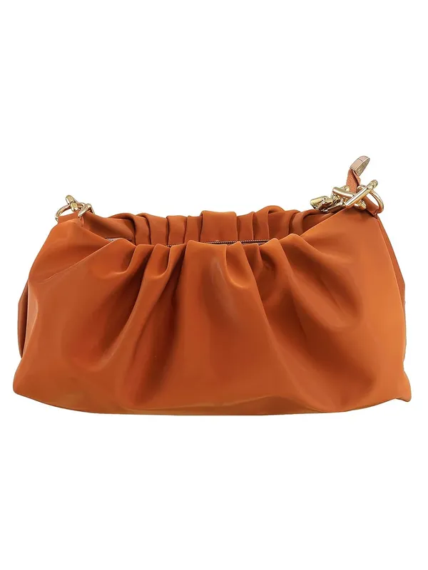 Tan_Premium_Pu_Leather_Shoulder_Bag_For_Women