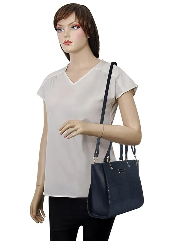 Blue_Premium_Pu_Leather_Handbag_For_Women