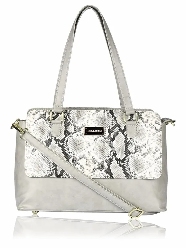 Grey_Premium_Pu_Leather_Handbag_For_Women