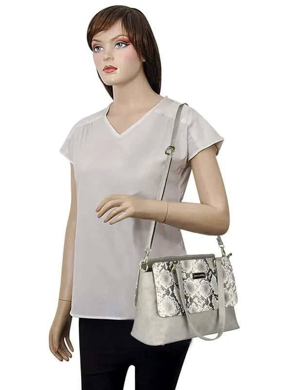 Grey_Premium_Pu_Leather_Handbag_For_Women