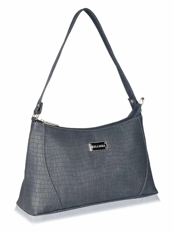 Dark_Grey_Premium_Pu_Leather_Shoulder_Bag_For_Women