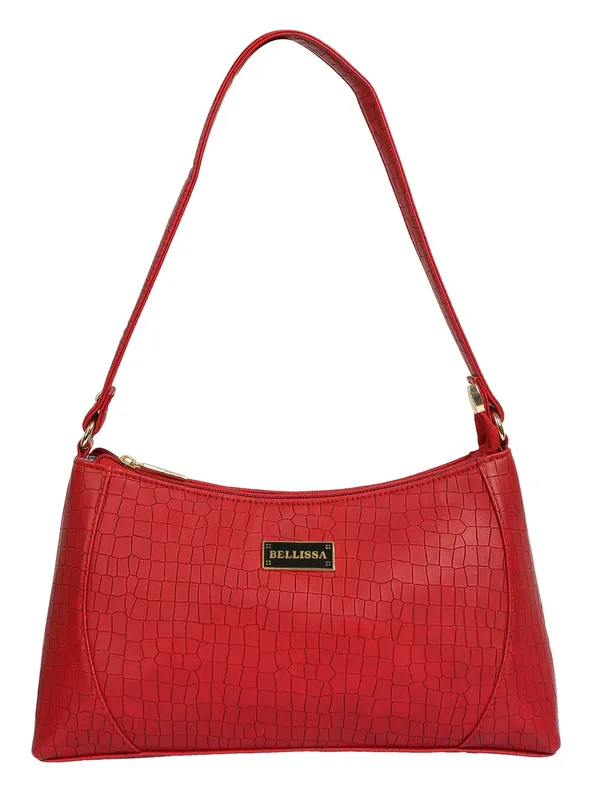 Maroon_Premium_Pu_Leather_Shoulder_Bag_For_Women