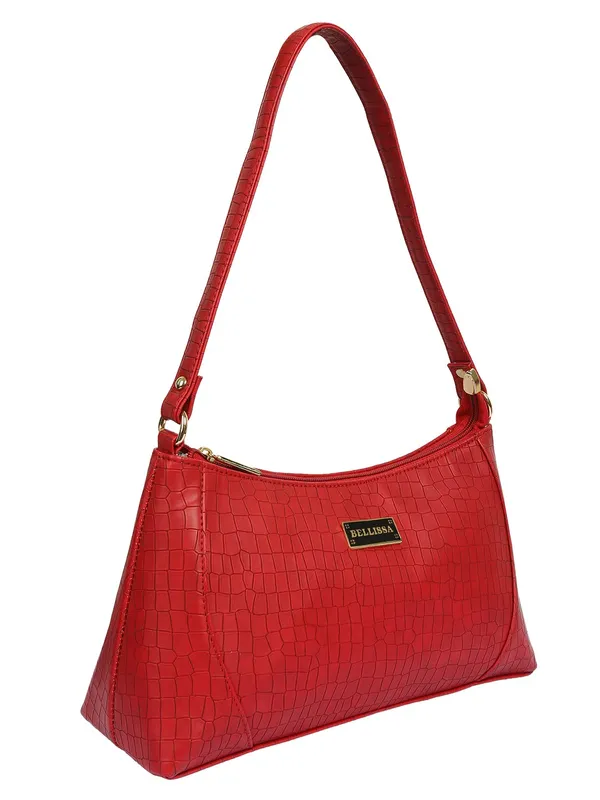 Maroon_Premium_Pu_Leather_Shoulder_Bag_For_Women