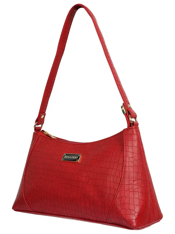 Maroon_Premium_Pu_Leather_Shoulder_Bag_For_Women