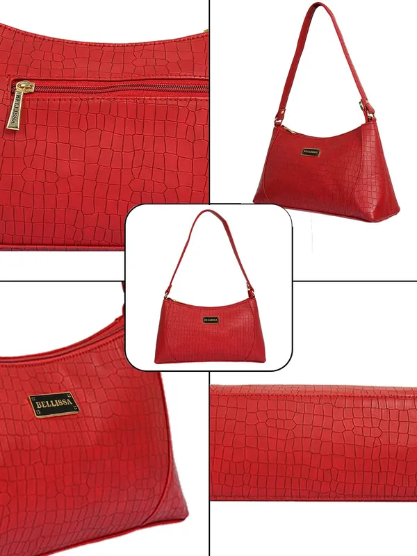 Maroon_Premium_Pu_Leather_Shoulder_Bag_For_Women