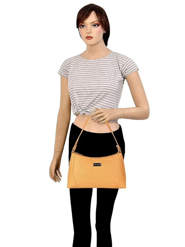 Mustard_Premium_Pu_Leather_Shoulder_Bag_For_Women