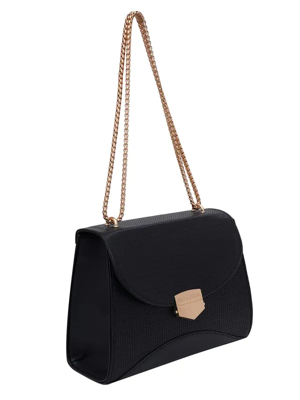 Black_Premium_Pu_Leather_Sling_Bag_For_Women