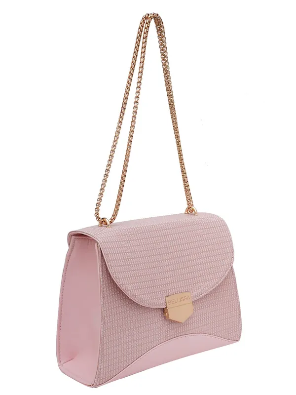 Baby_Pink_Premium_Pu_Leather_Sling_Bag_For_Women