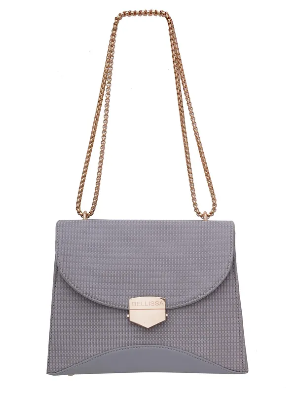 Grey_Premium_Pu_Leather_Sling_Bag_For_Women
