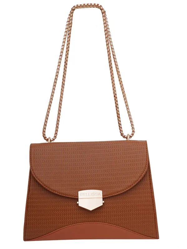 Tan_Premium_Pu_Leather_Sling_Bag_For_Women
