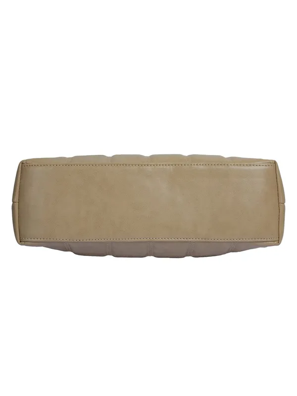 Beige_Premium_Pu_Leather_Shoulder_Bag_For_Women