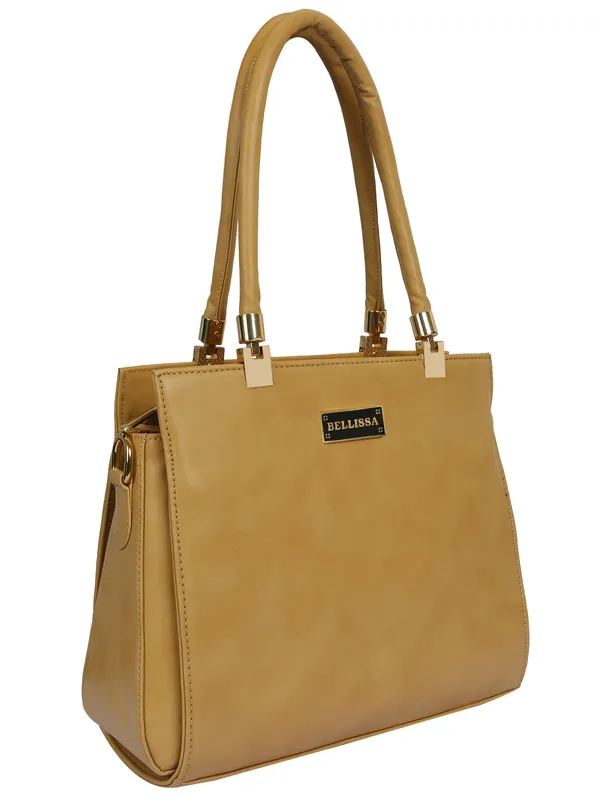 Beige_Premium_Pu_Leather_Handbag_For_Women