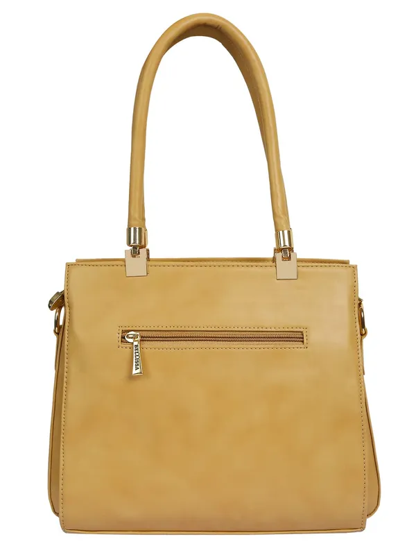 Beige_Premium_Pu_Leather_Handbag_For_Women