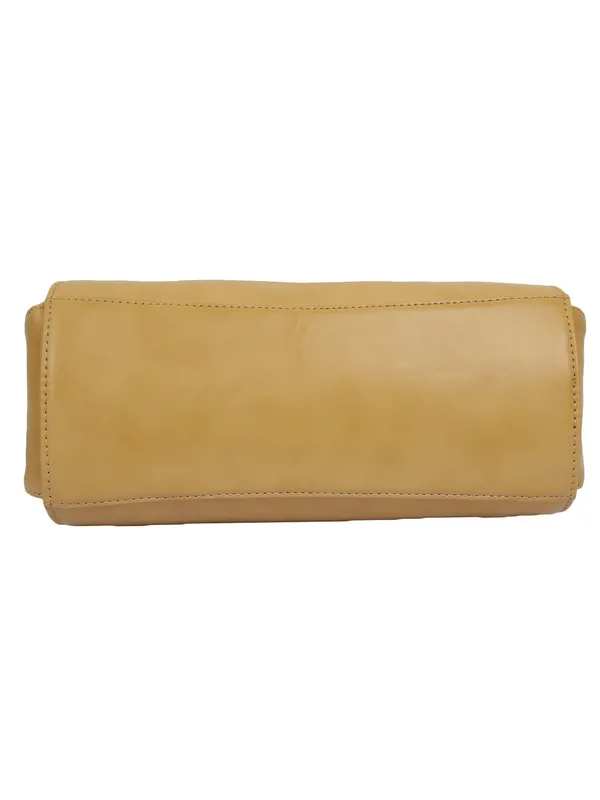 Beige_Premium_Pu_Leather_Handbag_For_Women