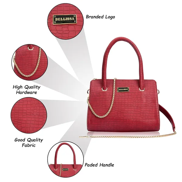 Maroon_Premium_Pu_Leather_Handbag_For_Women