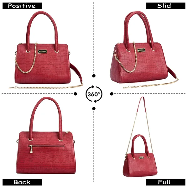 Maroon_Premium_Pu_Leather_Handbag_For_Women