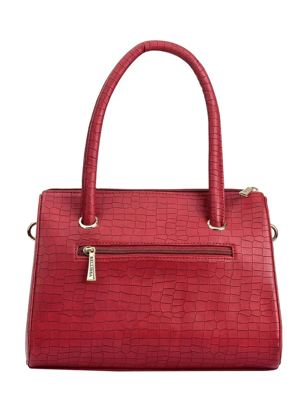 Maroon_Premium_Pu_Leather_Handbag_For_Women