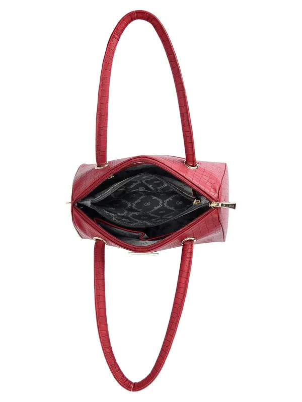 Maroon_Premium_Pu_Leather_Handbag_For_Women